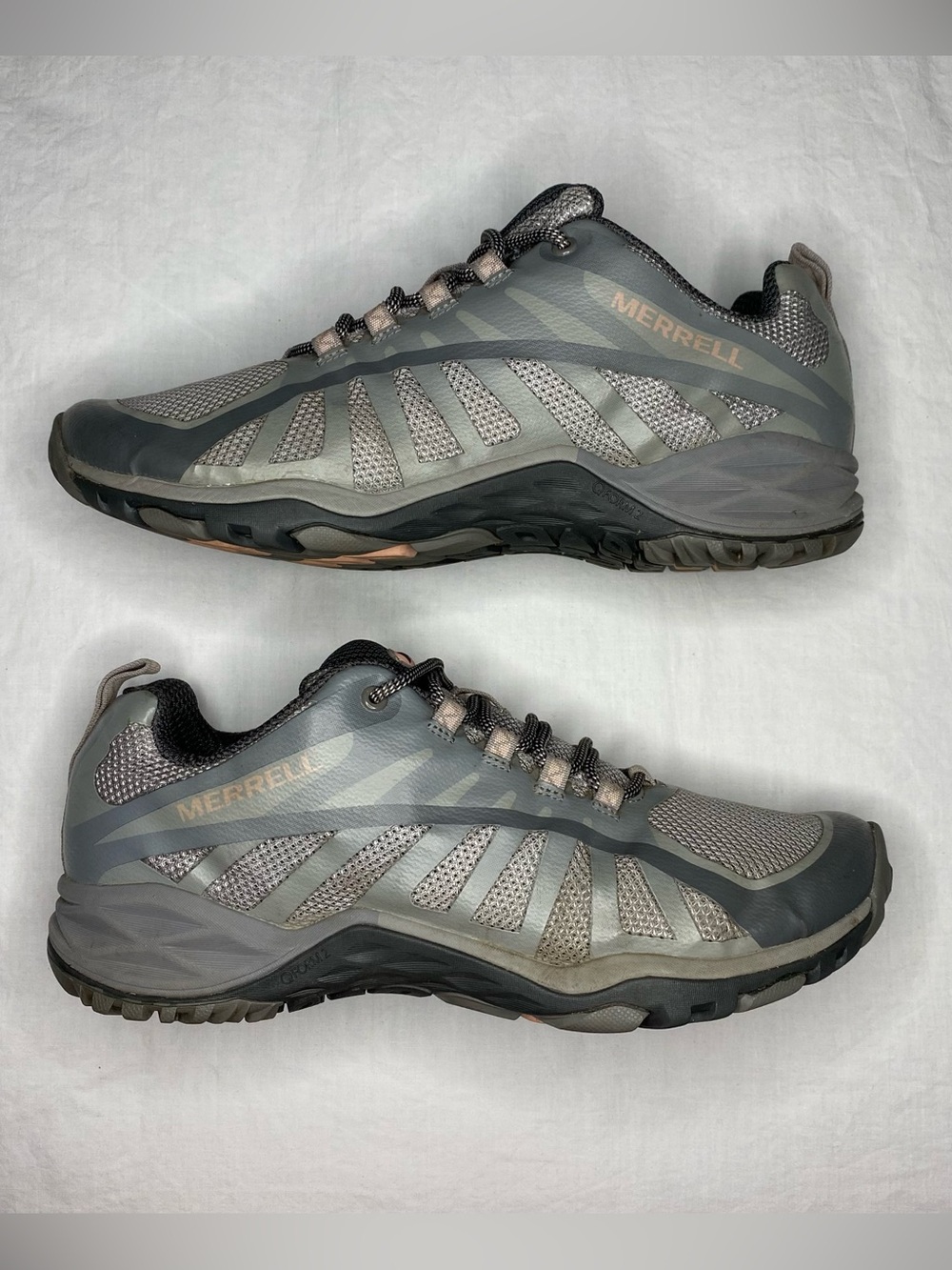 Merrell Siren Edge Q2 QForm2 Womens Sz 8 Running Hiking Shoes Frost Gray Pink